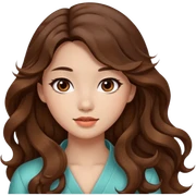 Beautiful girl,brown hair,wavy hair，long hair,Black eyes,Chinese sticker
