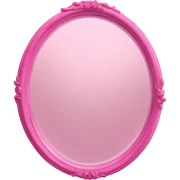 Pink mirror sticker