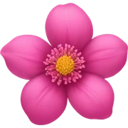 a pink flower sticker
