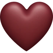 maroon heart sticker