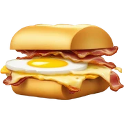 bacon egg and cheese on a hard roll sandwich  sticker