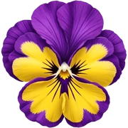 Ultra realistic, pansy flower sticker