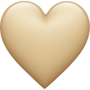 Beige heart sticker