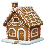 gingerbread house  sticker