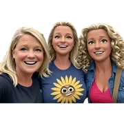 blonde girls outdoor selfie sticker