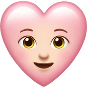 Baby pink heart  sticker