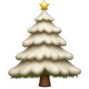 Neutral colored Christmas tree sticker