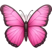 Pink butterfly sticker