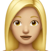 blonde  sticker
