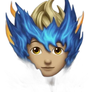 Blue flame sticker