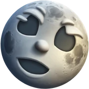 Moon sticker