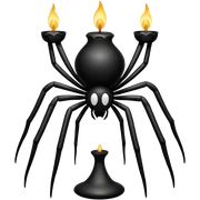 Spider candle  sticker