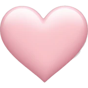 Light pink heart sticker