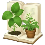 Book about plants sticker