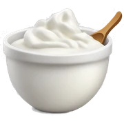 Bowl of yogurt sticker