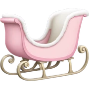 light pink sleigh sticker