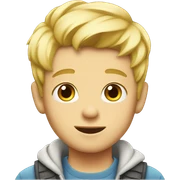 blonde boy cute  sticker