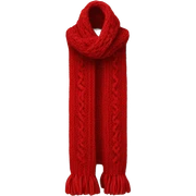 Knitted Scarf red sticker