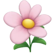 light pink flower sticker