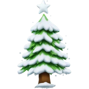 Christmas tree snow sticker