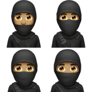 A robber emoji sticker