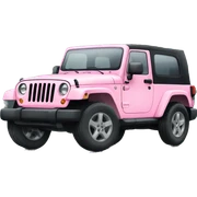 Light Pink Jeep sticker