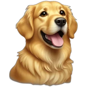 Golden retriever yellow sticker