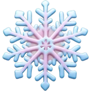 pastel pink snowflake  sticker