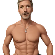 male figure with jewelry display sticker
