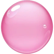 Pink bubble  sticker
