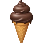 Chocolate ice cream sticker