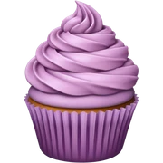 Mauve cupcake sticker