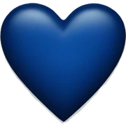 Dark blue heart  sticker