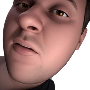 realistic portrait of a man sticker