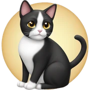 Tuxedo cat ￼ sticker