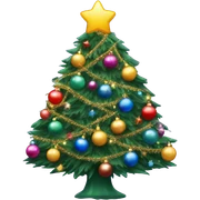 Christmas tree sticker