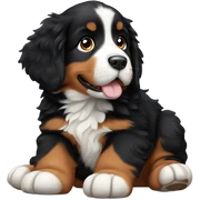 Bernese mountain dog puppy sticker