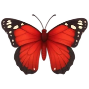 red butterfly sticker