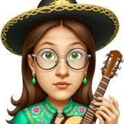 Mariachi Guitarist sticker
