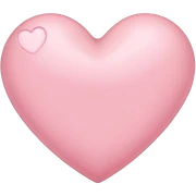 light pink heart sticker