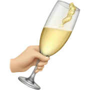 champagne toast sticker
