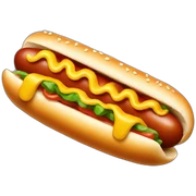 Hotdog sticker