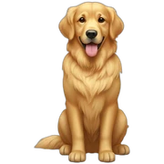 golden retriver sticker