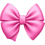 Pink bow sticker