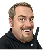 smiling boy in black shirt sticker