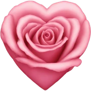Rose heart sticker