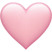 Light pink heart sticker