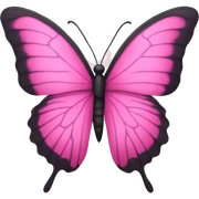 pink butterfly  sticker