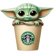 baby yoda starbucks sticker
