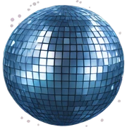 Disco ball sticker